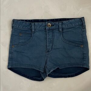 Theory Theyskens' Indigo Denim Shorts 26